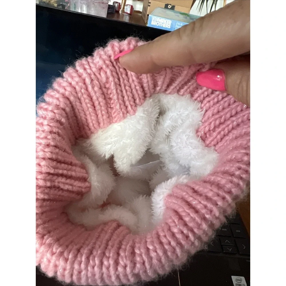 Girls Pink Winter Hat